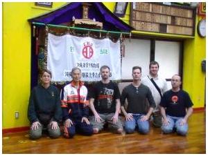 with Hanshi Tetsuhiro Hokama, 10th Dan  Goju Ryu Karatedo & Ryukyu Kobujutsu Kaicho of the Okinawa Kenshikai and curator of the karate  kobudo museum in Nishihara, Okinawa in 2010