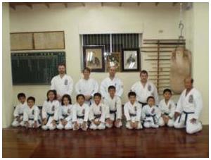 With Hanshi Kiichiro Shimabuku, 10th Dan Isshin Ryu Karatedo at the IWKA Hombu dojo in Uruma, Okinawa 2010