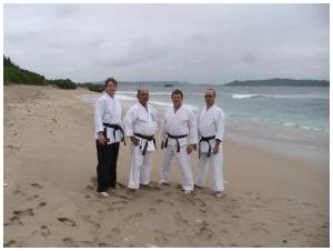With Hanshi Kensho Tokumura, 9th Dan in Okinawa 2010