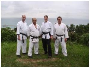 With Hanshi Kensho Tokumura, 9th Dan in Okinawa 2010