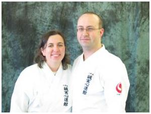 Sensei Brandon Fisher & Sensei Stephanie FisherThe instructors at Okinawa Karate Of Twinsburg
